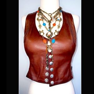 Vintage NYC Custom Leather vest